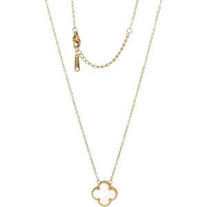 ⚡Lucky Clover Necklace For Women Girls 18K Gold Plated Titanium Steel Pendant